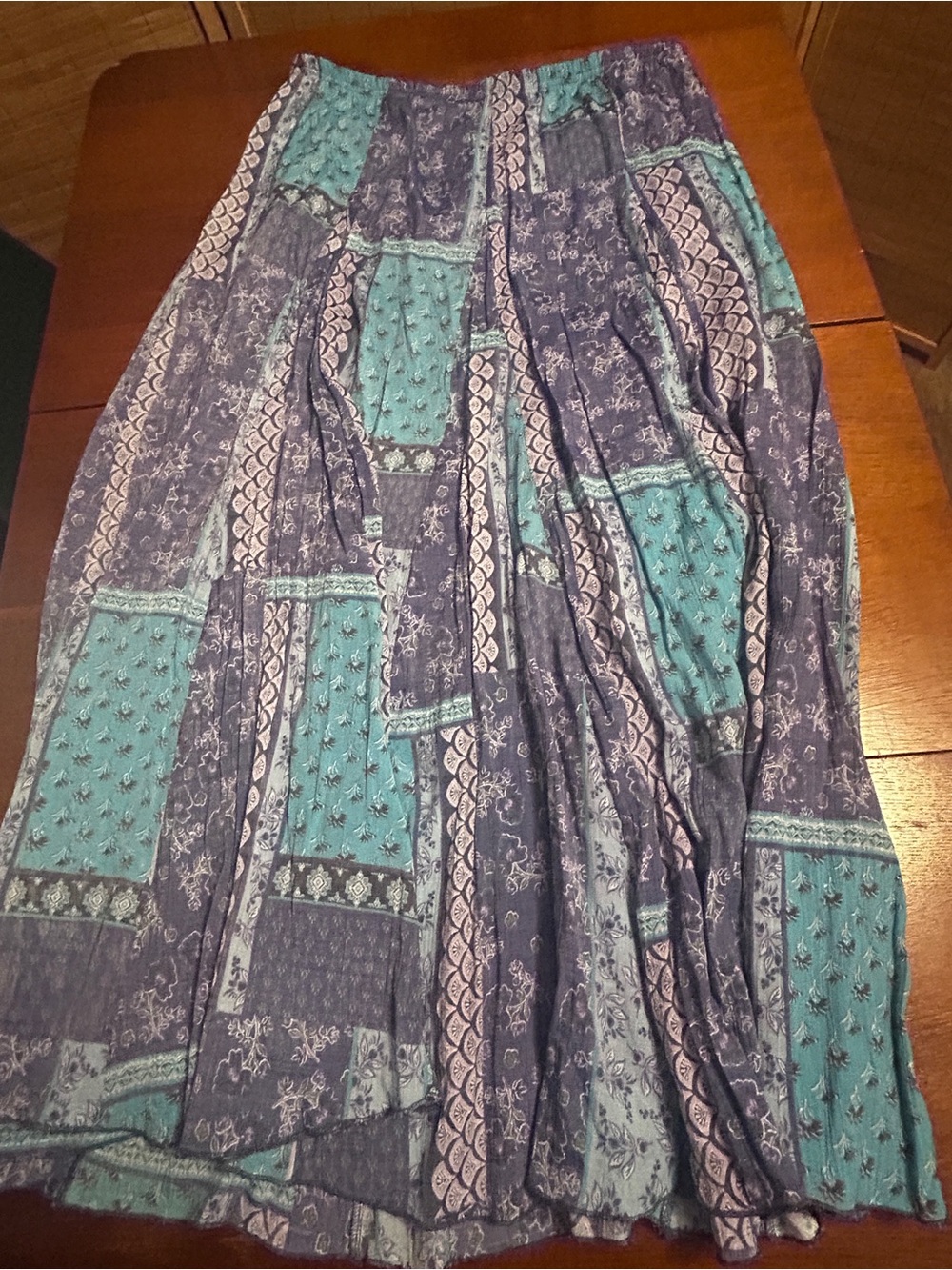 Hope and Harlow Patchwork Maxi Skirt